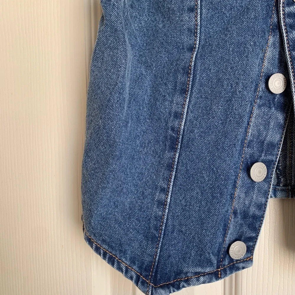 Levi's Kids Blue Denim Button Vest - Picture 3 of 6